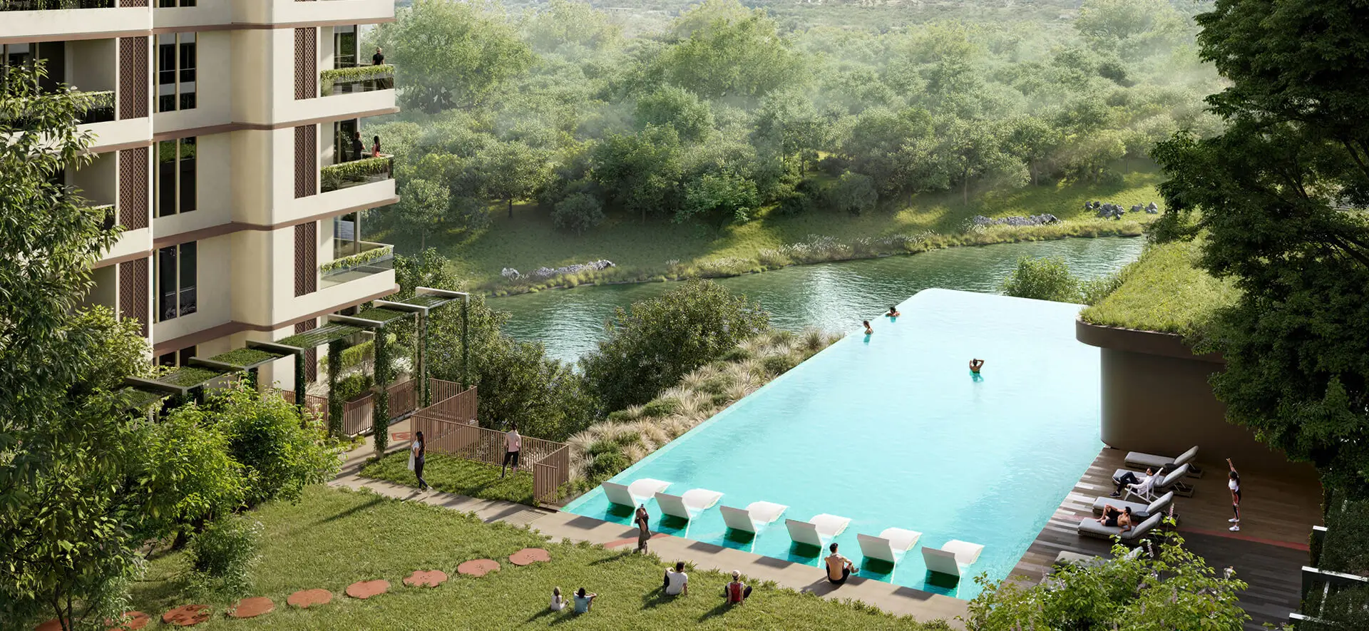 Birla Evam Swimming Pool View